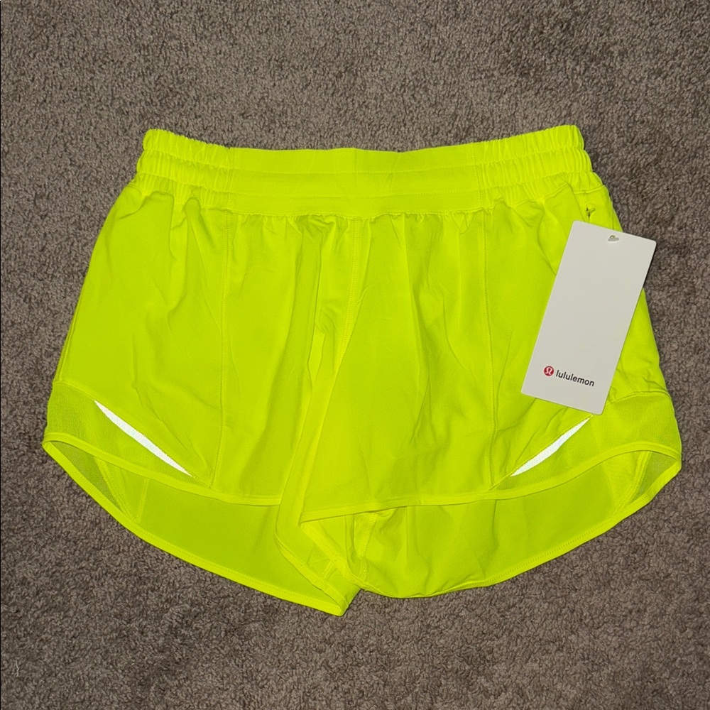 lululemon athletica Neon Yellow Athletic Shorts